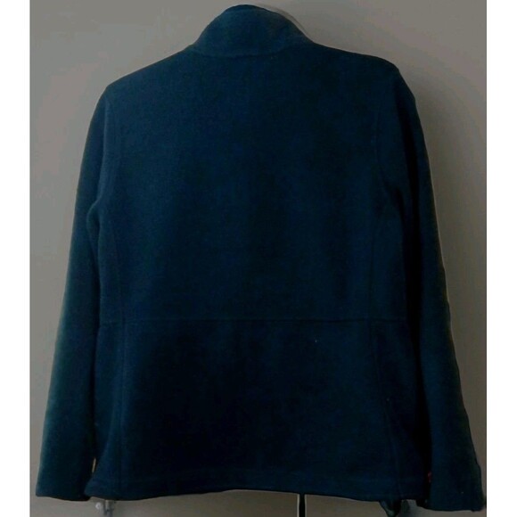 L.L.Bean Women’s Black Fleece Full Zip Jacket Medium Mountain Classic Zip Pocket - Picture 5 of 6